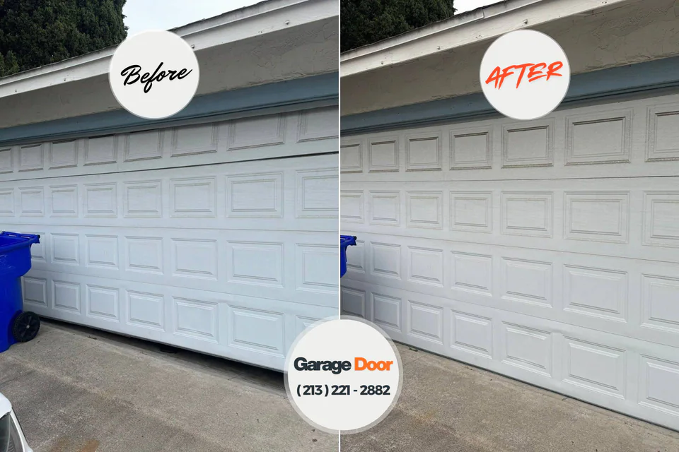 Before and after: garage door repair Rothsville, PA